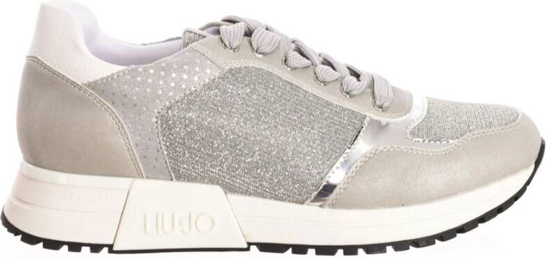 Liu Jo Metallic Sneaker met Uniek Design Gray Dames