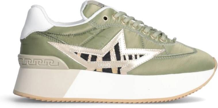 Liu Jo Militair Groene Nylon Stermand Green Dames