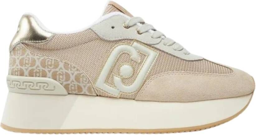 Liu Jo Platte Sneaker Sand Schoenen Beige Dames