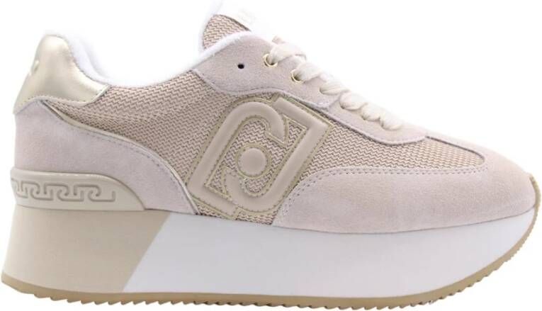 Liu Jo Riga Sneaker Stijlvol en Trendy Schoeisel Beige Dames