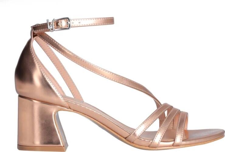 Liu Jo Roze Goud Synthetische Sandalen Pink Dames