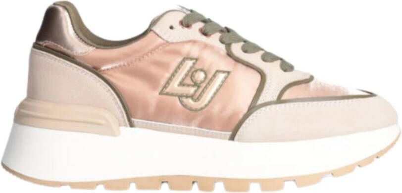 Liu Jo Roze Platte Schoenen Sneakers Pink Dames