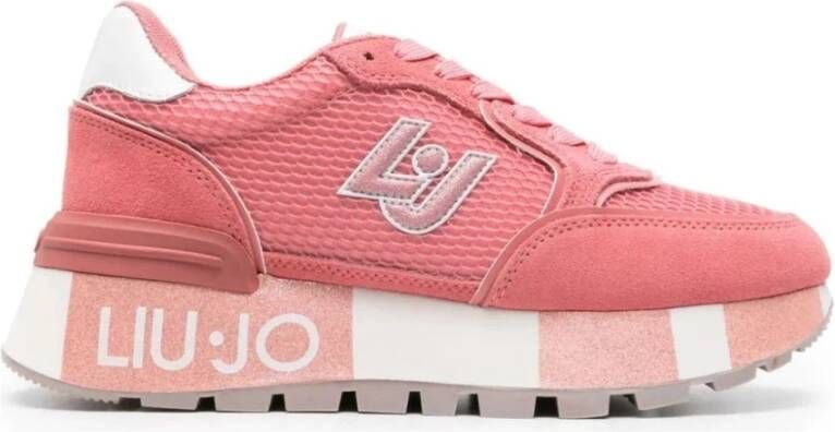 Liu Jo Roze Sneakers voor Vrouwen Pink Dames