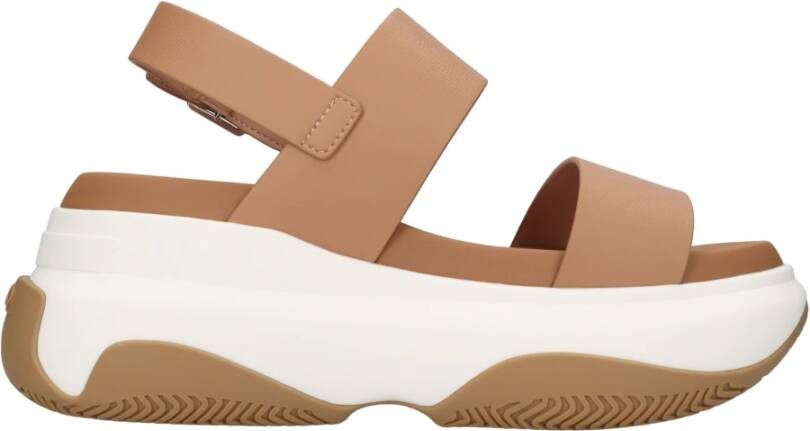 Liu Jo Platform Sleehak Sandalen Beige Dames