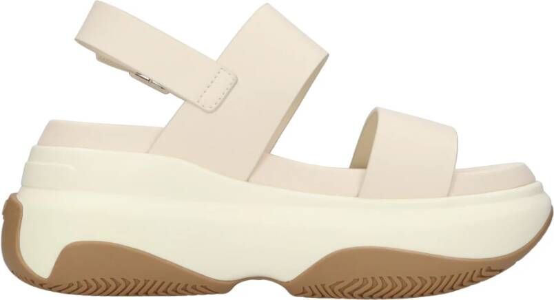 Liu Jo Beige Leren Evolution Sneakers Beige Dames