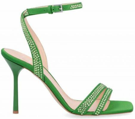 Liu Jo Glam Rhinestone Sandalen Green Dames