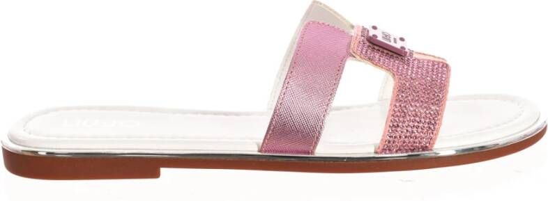 Liu Jo Slipper-stijl Sandalen met Origineel Ontwerp Pink Dames