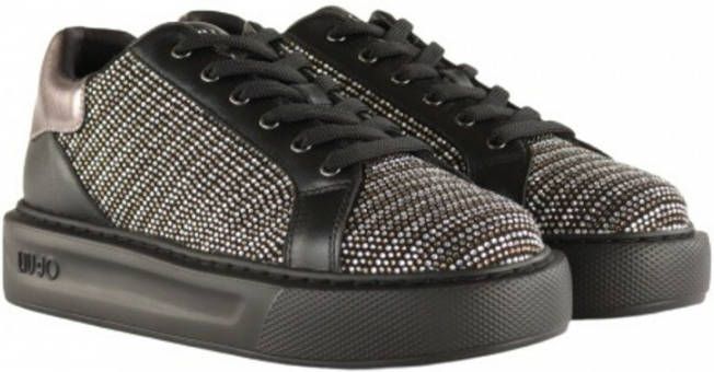 Liu Jo Leren Sneakers voor Vrouwen Black Dames