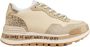 Liu Jo Sneakers met Gebarsten Detail voor Vrouwen Beige Dames - Thumbnail 1