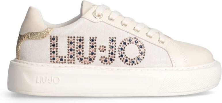 Liu Jo Sneakers met geperforeerd bovenwerk en studs Beige Dames