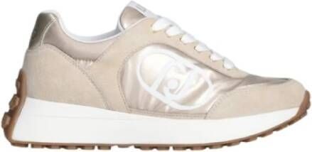 Liu Jo Sneakers van suède en nylon voor vrouwen Beige Dames