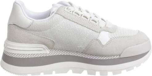 Liu Jo Sandkleurige Suède Sneakers voor Dames White Dames