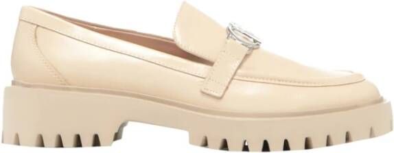 Liu Jo Stijlvolle Loafers voor Vrouwen Beige Dames