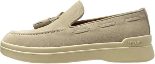 Liu Jo Stijlvolle Loafers voor Vrouwen Beige Heren