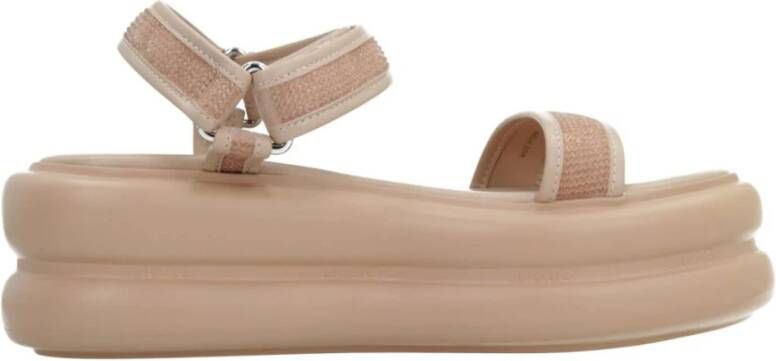 Liu Jo Stijlvolle Platte Sandalen voor de Zomer Beige Dames