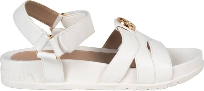 Liu Jo Stijlvolle Velcro Sandalen White Dames