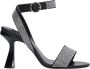 Liu Jo Strass-versierde Hoge Hak Sandalen Zwart Dames - Thumbnail 5