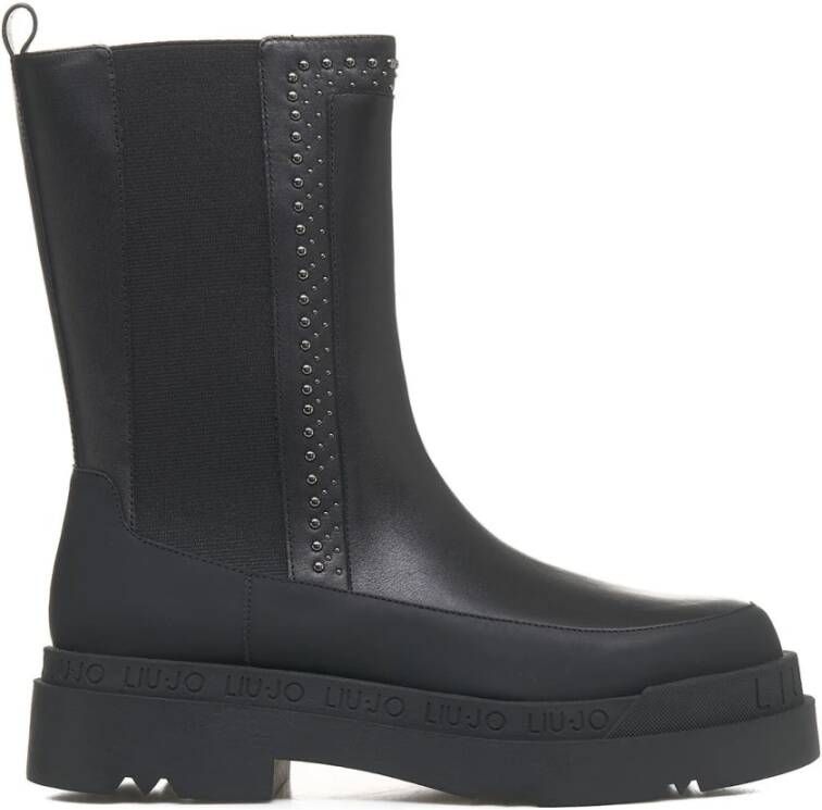 Liu Jo Studded Chelsea Boots Love 54 Black Dames