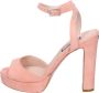 Liu Jo Suede Dames Sandalen Stijlvol Pink Dames - Thumbnail 1