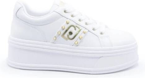 Liu Jo Leren Dames Sneakers met Vetersluiting White Dames