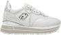 Liu Jo Witte leren sneakers met metalen details White Dames - Thumbnail 2