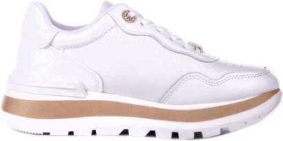 Liu Jo Witte Sport Sneakers Logo Zijkant White Dames