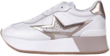 Liu Jo Witte Sport Sneakers Logo Zijkant White Dames