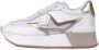 Liu Jo Witte Leren Sneakers met Gouden Details White Dames - Thumbnail 9