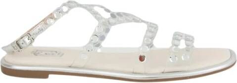 Liu Jo Transparante Synthetische Sandalen Zilver Gray Dames