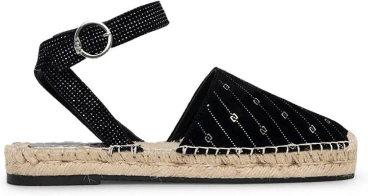 Liu Jo Zomer Sandalen Enkelband Ronde Neus Black Dames