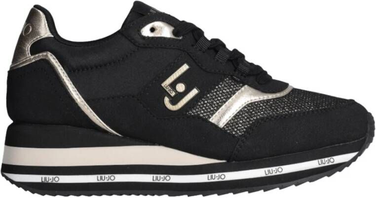 Liu Jo Zwarte Casual Synthetische Sneakers voor Vrouwen Black Dames