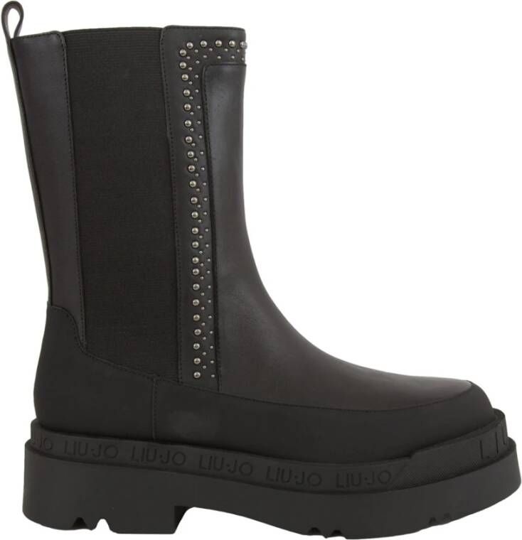 Liu Jo Studded Chelsea Boots Love 54 Black Dames