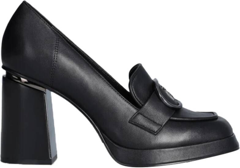 Liu Jo Zwarte hoge hakken dames loafers Black Dames