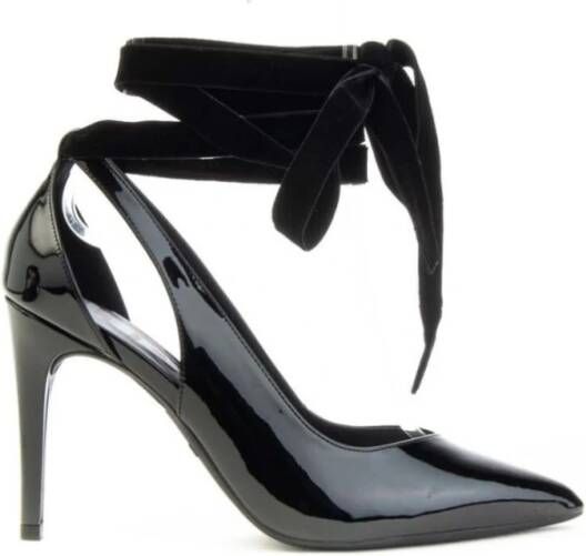 Liu Jo Zwarte lakleren pumps met uitsparingen Black Dames