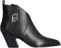 Liu Jo Zwarte Platte Schoenen Texano Leer Black Dames - Thumbnail 1