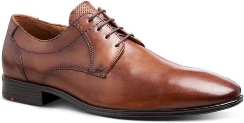 Lloyd Stijlvolle Cognac Leren Derby Schoenen Brown Heren