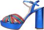 Lodi Elegante Hoge Hak Sandalen Blue Dames - Thumbnail 2