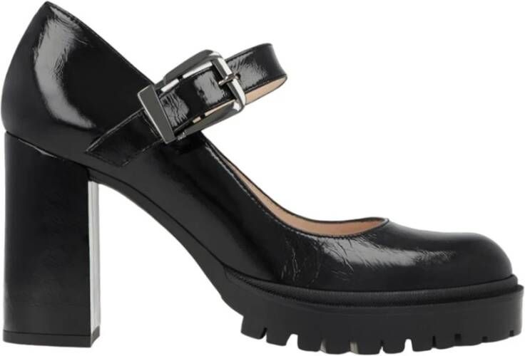 Lodi Zwarte lakleren damesschoenen Black Dames