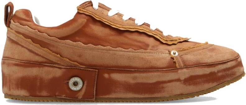 Loewe Deconstructed Leren Sneakers Brown Heren