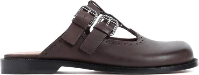 Loewe Donkerbruine Mary Jane Mule Schoenen Brown Dames