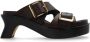 Loewe Sandalen Ease Heel Slide 90 in koper - Thumbnail 1