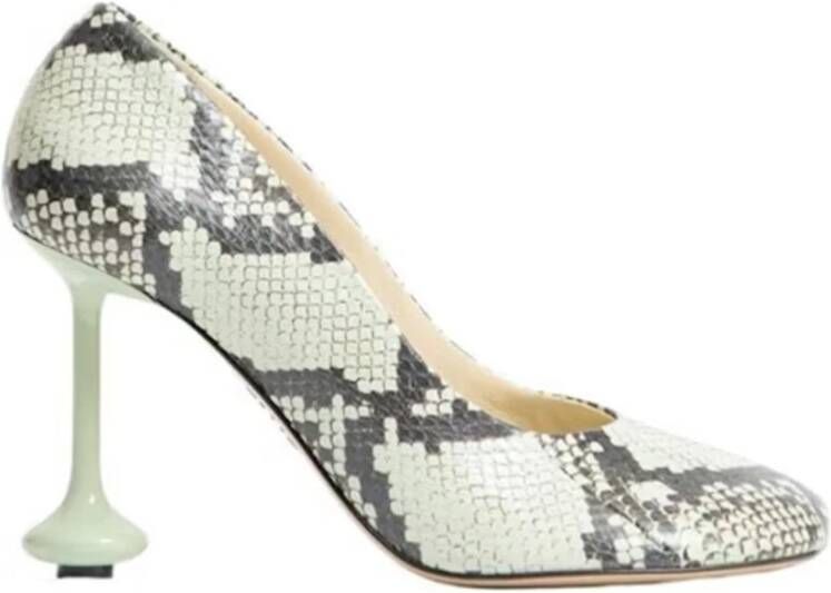 Loewe Groene Pumps Elegant Slip-On Design Multicolor Dames