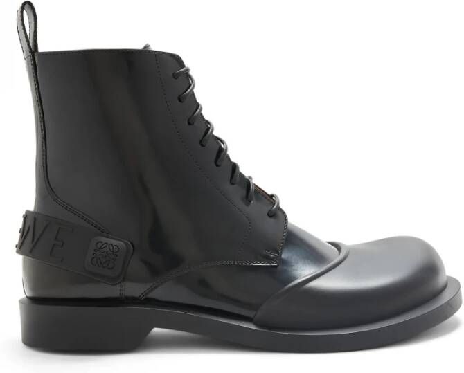 Loewe Leren Veterschoenen Gemaakt in Italië Black Heren