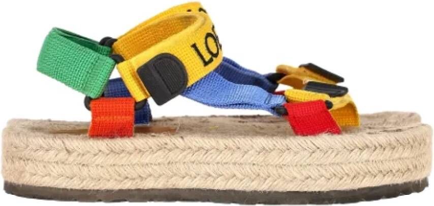 Loewe Pre-owned Canvas espadrilles Multicolor Dames