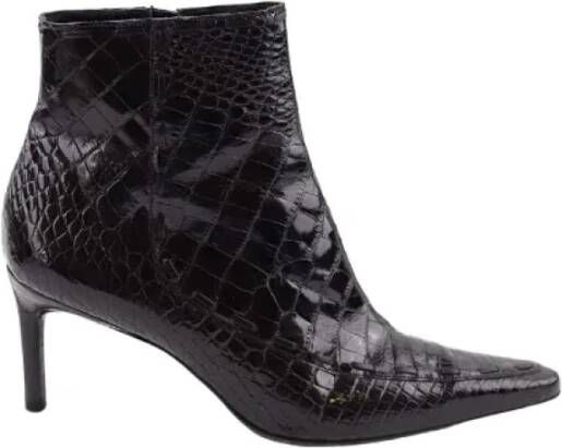 Loewe Pre-owned Leather boots Black Dames