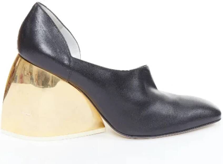 Loewe Pre-owned Leather heels Black Dames