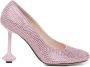 Loewe Rhinestone Pump met Petal Toe Pink Dames - Thumbnail 1