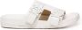 Loewe Witte Geitenleren Slide Sandalen met Anagram Gesp White Dames - Thumbnail 1