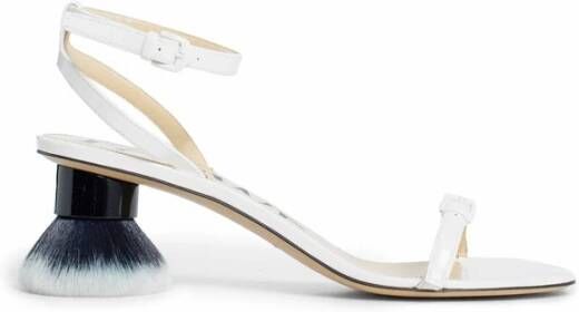 Loewe Witte Leren Sandalen Elegante Stijl White Dames