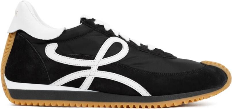 Loewe Zwart Wit Flow Runner Sneakers Black Heren